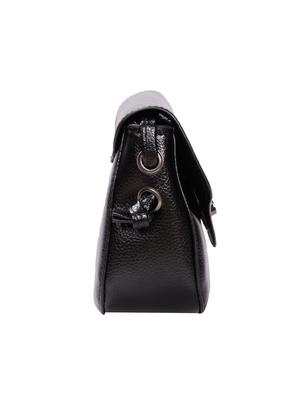 black leatherette (pu) regular sling bag - 15491095 - Standard Image - 4