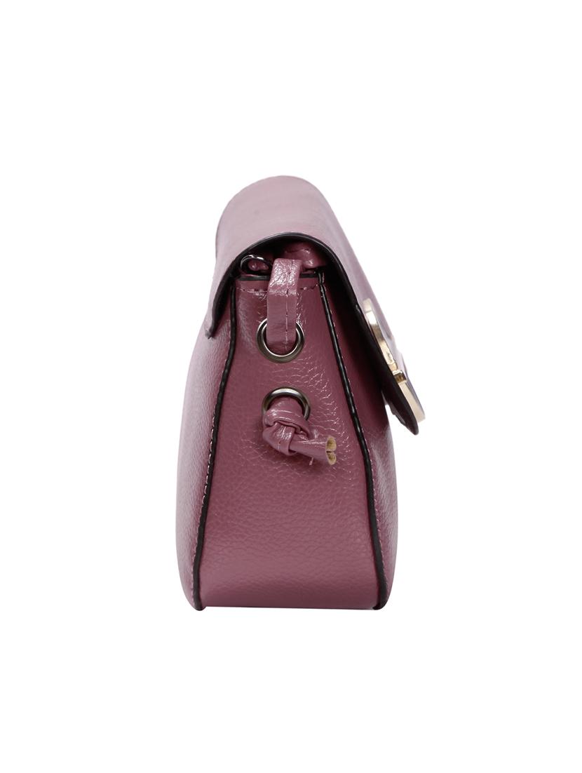 purple leatherette (pu) regular sling bag - 15491117 - Zoom Image - 4