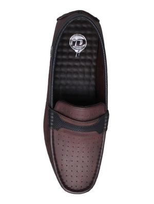 brown leather slip on loafers - 15492641 - Standard Image - 4