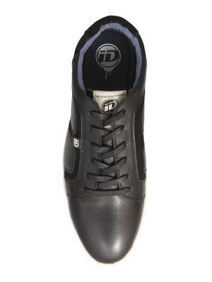 black Leather lace up sneakers - 15492756 - Standard Image - 4