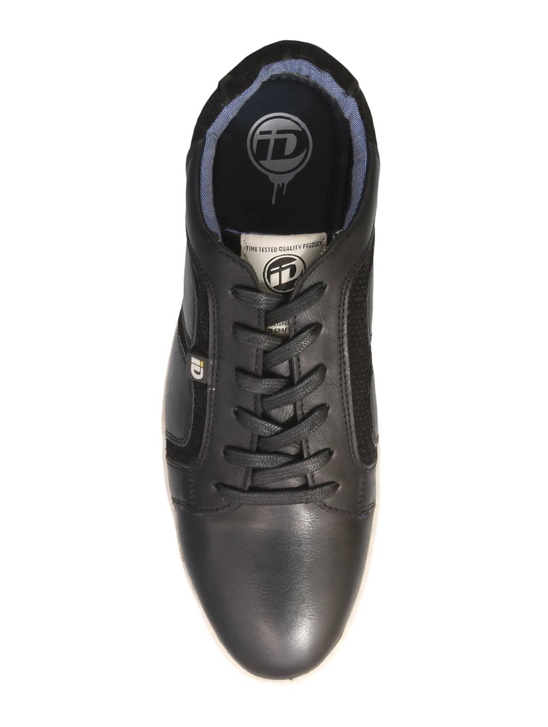 black Leather lace up sneakers - 15492756 - Zoom Image - 4
