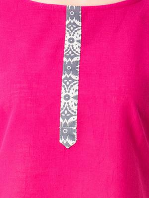 pink straight kurti - 15493107 - Standard Image - 4