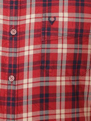 red cotton casual shirt - 15493487 - Standard Image - 4