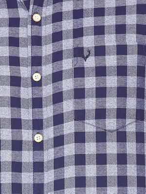 blue cotton casual shirt - 15493491 - Standard Image - 4