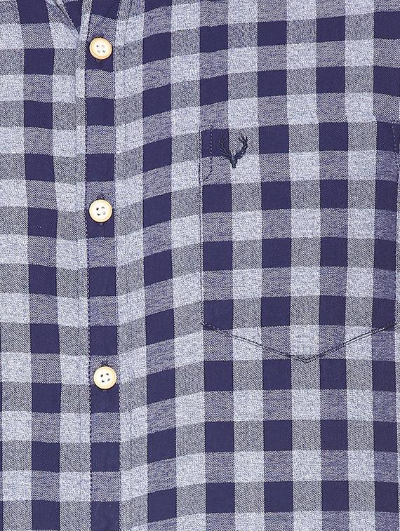 blue cotton casual shirt - 15493491 - Zoom Image - 4
