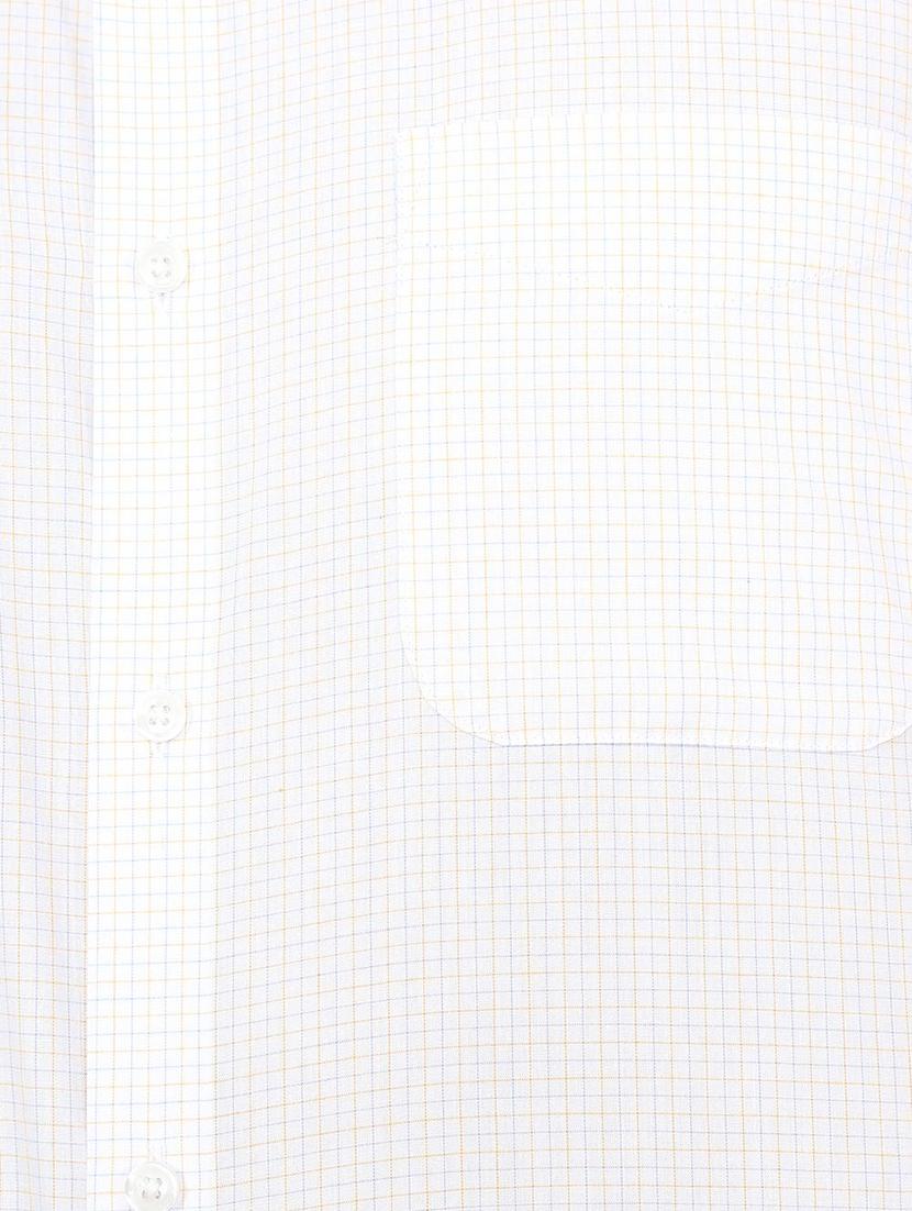 white cotton blend formal shirt - 15493498 - Zoom Image - 4