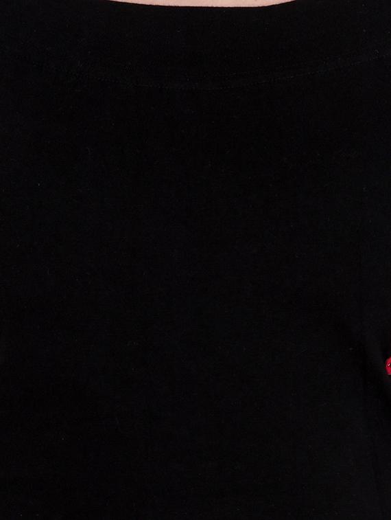 scoop neck raglan sleeved graphic patch top - 15493526 - Zoom Image - 4