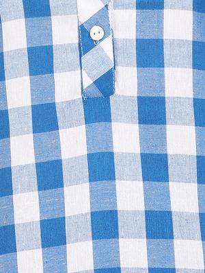 Checkered straight kurta - 15493752 - Standard Image - 4
