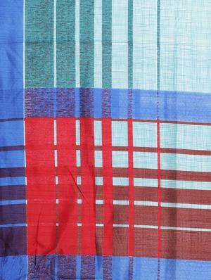 stripes bordered printed saree with blouse - 15494206 - Standard Image - 4