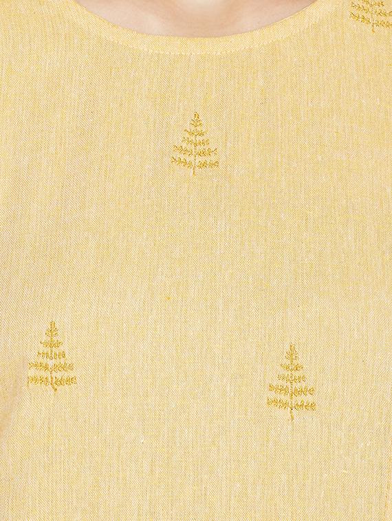 Embroidered straight kurta - 15494270 - Zoom Image - 4