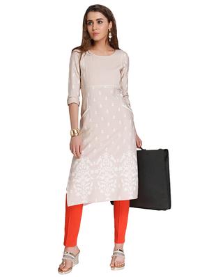 Straight printed kurta with pocket - 15494749 - Standard Image - 4