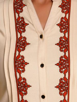 Straight pintucks kurta - 15494756 - Standard Image - 4
