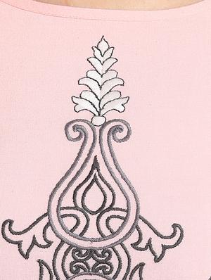 Straight embroidered kurta - 15494799 - Standard Image - 4