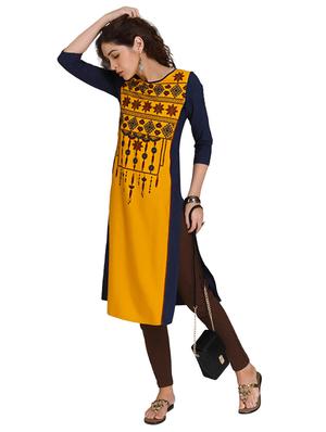 Straight embroidered kurta - 15494801 - Standard Image - 4
