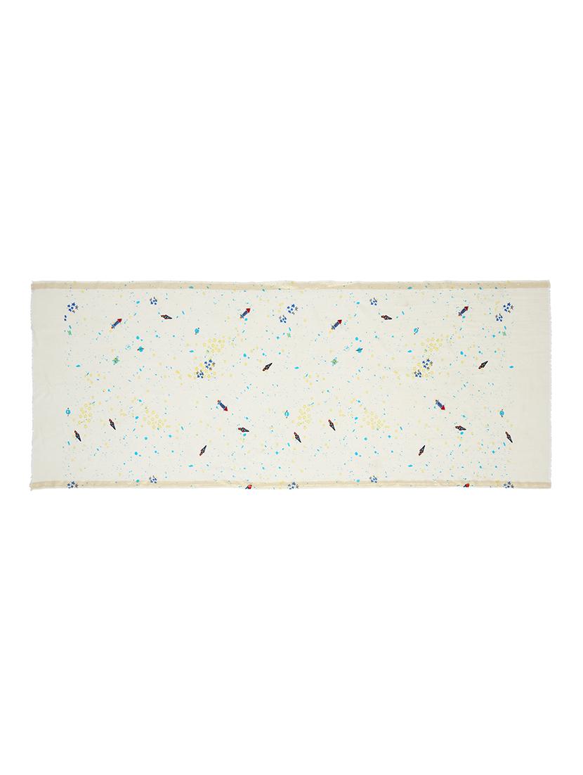 white wool stole - 15495401 - Zoom Image - 4