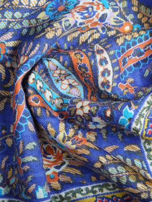 blue wool stole - 15495405 - Standard Image - 4