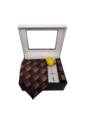 maroon micro fiber tie - 15495587 - Standard Image - 4