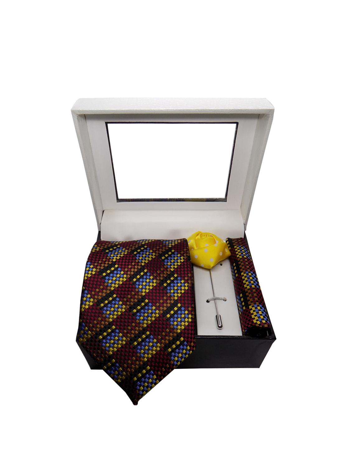 maroon micro fiber tie - 15495587 - Zoom Image - 4