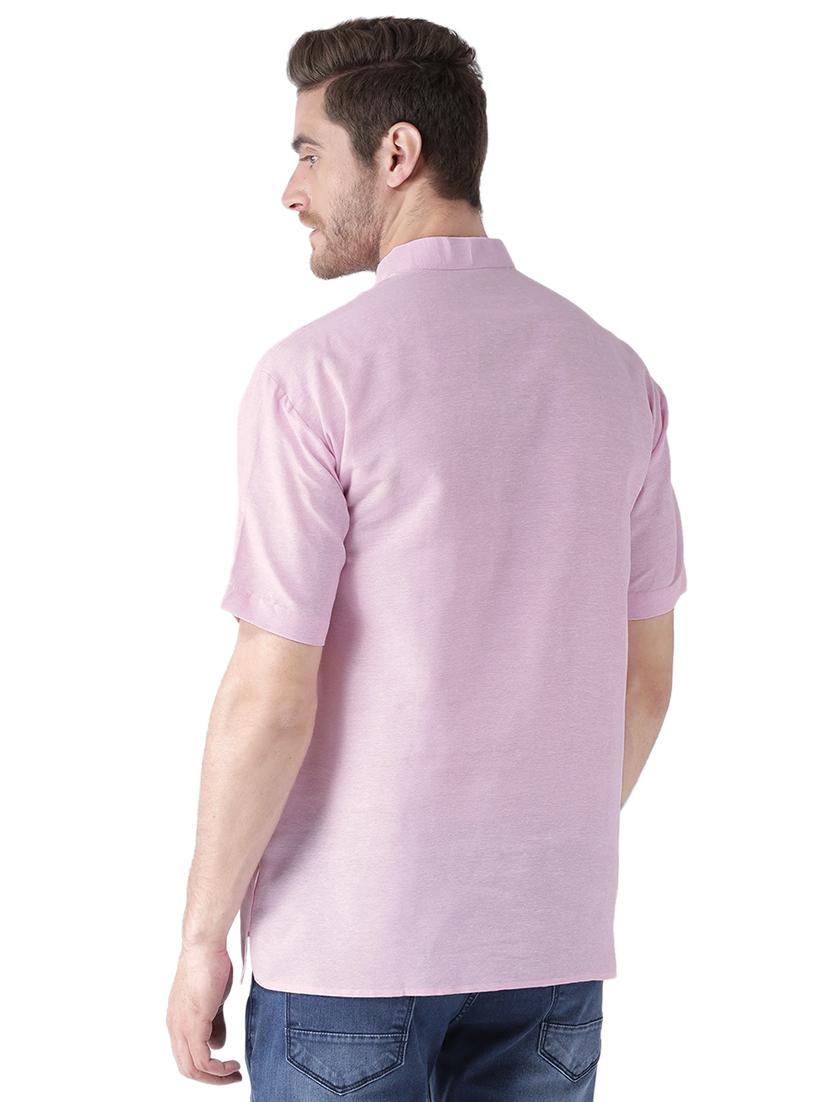 multi colored khadi short kurta - 15495709 - Zoom Image - 4