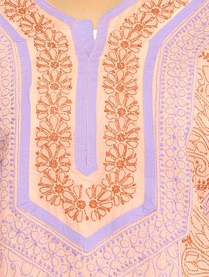Chikankari straight kurta - 15496139 - Standard Image - 4
