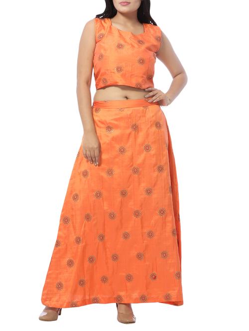 embroidered a-line lehenga - 15496343 - Standard Image - 1
