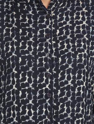 mandarin neck printed tunic - 15497064 - Standard Image - 4