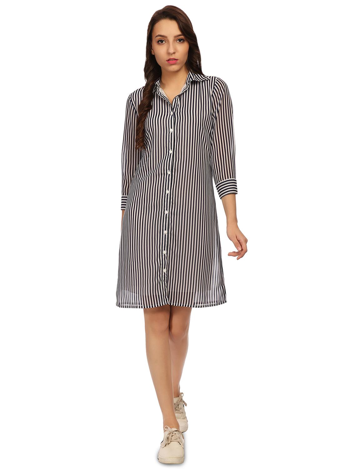striped shirt dress - 15497074 - Zoom Image - 4