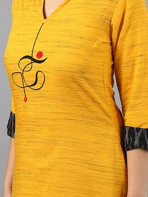 Embroidered straight kurta - 15497438 - Standard Image - 4