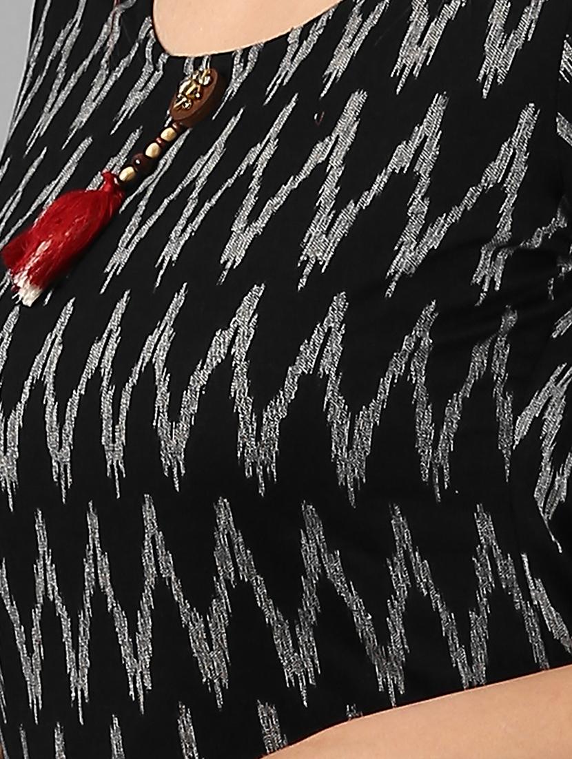 chevron straight kurta - 15497440 - Zoom Image - 4