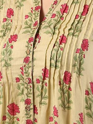 Pintucks a-line kurta - 15497447 - Standard Image - 4