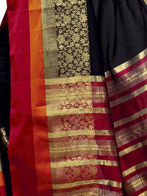 Disty floral bordered maheshwari saree with blouse - 15497528 - Standard Image - 4