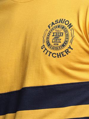 yellow cotton cut & sew t-shirt - 15497581 - Standard Image - 4