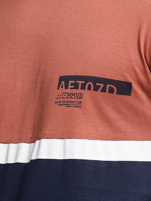 multi colored cotton color block t-shirt - 15497589 - Standard Image - 4