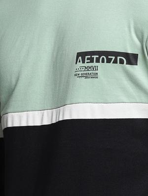 multi colored cotton color block t-shirt - 15497591 - Standard Image - 4