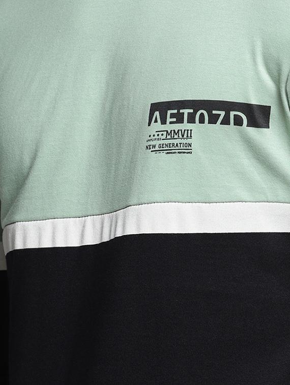multi colored cotton color block t-shirt - 15497591 - Zoom Image - 4