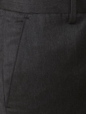 black polyester blend flat front formal trouser - 15497709 - Standard Image - 4