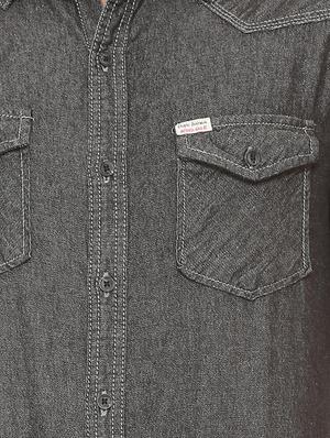 grey cotton casual shirt - 15497718 - Standard Image - 4