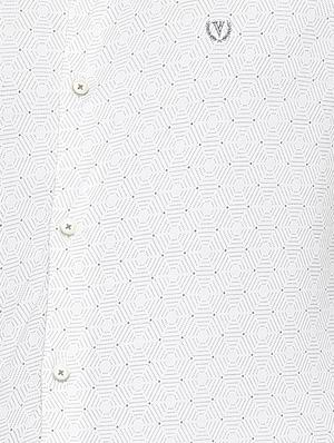 white cotton casual shirt - 15497740 - Standard Image - 4