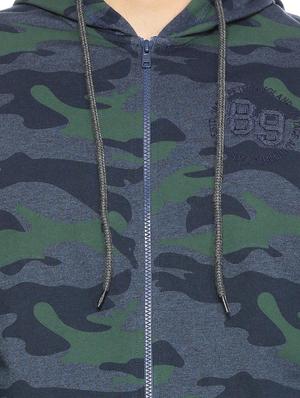 blue cotton all over print sweatshirt - 15497759 - Standard Image - 4