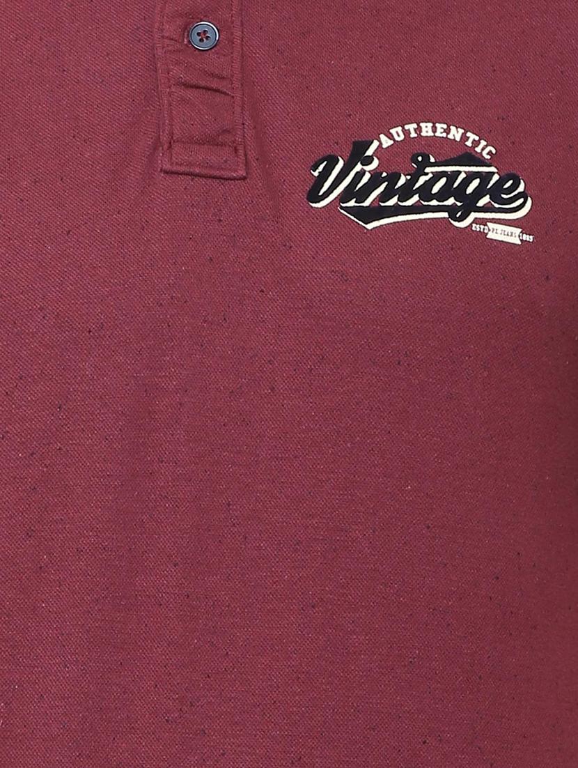 maroon polyester polo tshirt - 15497778 - Zoom Image - 4