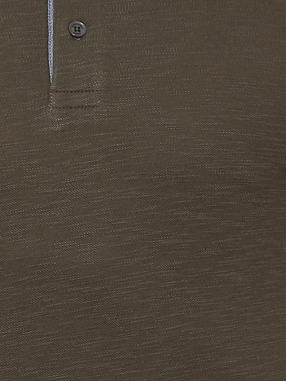 brown cotton polo t-shirt - 15497780 - Zoom Image - 4