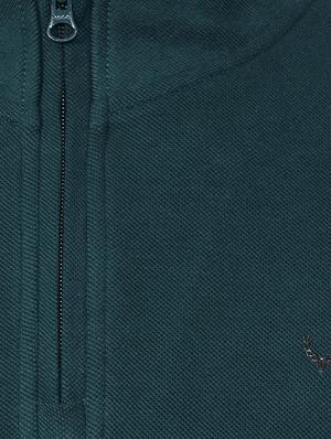 green cotton collared t-shirt - 15497785 - Standard Image - 4