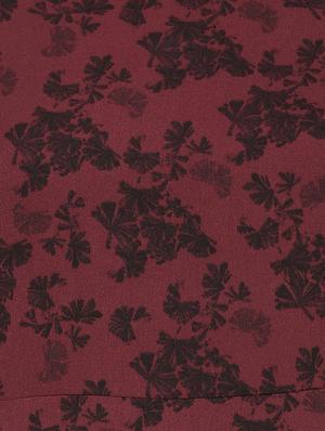 side tie sleeved printed a-line dress - 15497935 - Standard Image - 4