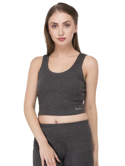 grey woolen thermal vest - 15498043 - Standard Image - 1
