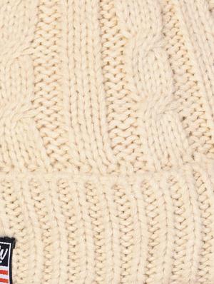 cable knit acrylic cap - 15498046 - Standard Image - 4
