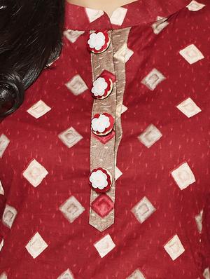 Printed a-line kurta - 15498116 - Standard Image - 4