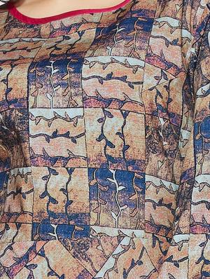 Asymmetric printed kurta - 15498119 - Standard Image - 4