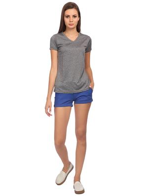 side taping mid-waist shorts - 15498662 - Standard Image - 4