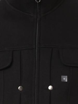 black cotton casual jacket - 15498697 - Standard Image - 4