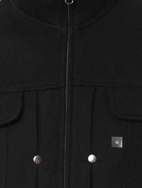 black cotton casual jacket - 15498697 - Zoom Image - 4
